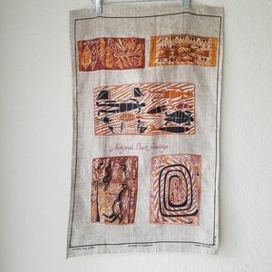 Aboriginal Bark Painting Tapestry Wall Hanging